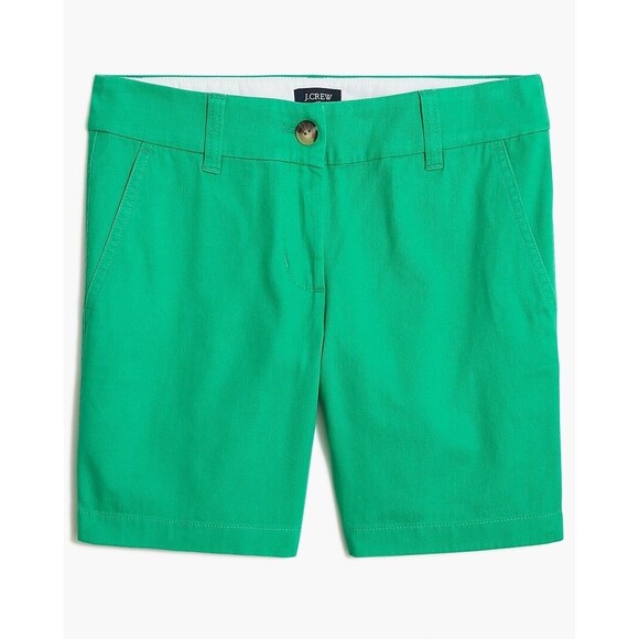 J. Crew Pants - Women's J Crew Factory Green Preppy 7" Classic Chino Short Size 12